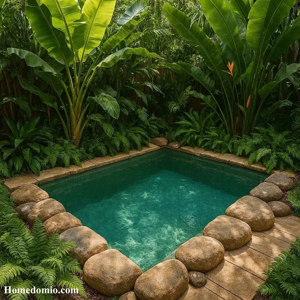 Plunge Pool With Tropical Surround