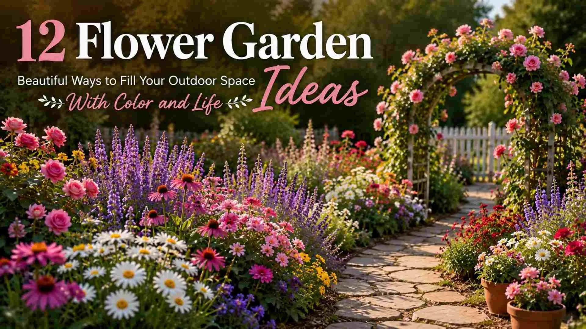 12 Flower Garden Ideas to Fill Your Space 1 Flower Garden Ideas