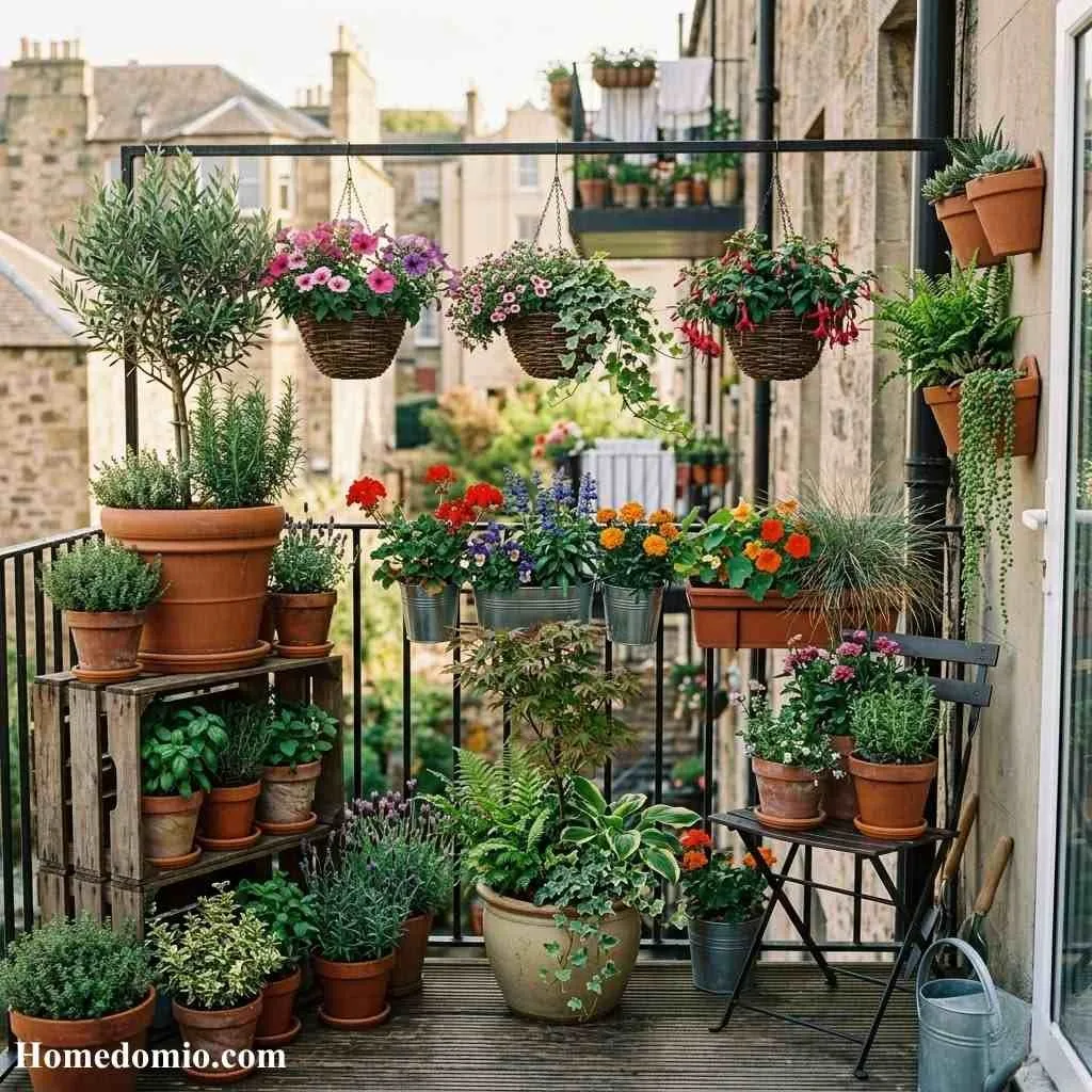 Balcony or Small Space Container Garden