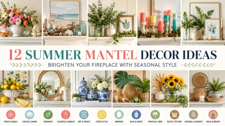  Summer Mantel Decor Ideas