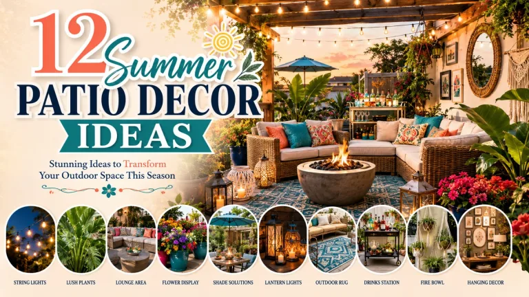Summer Patio Decor Ideas for Outdoor Living 10 Summer Patio Decor