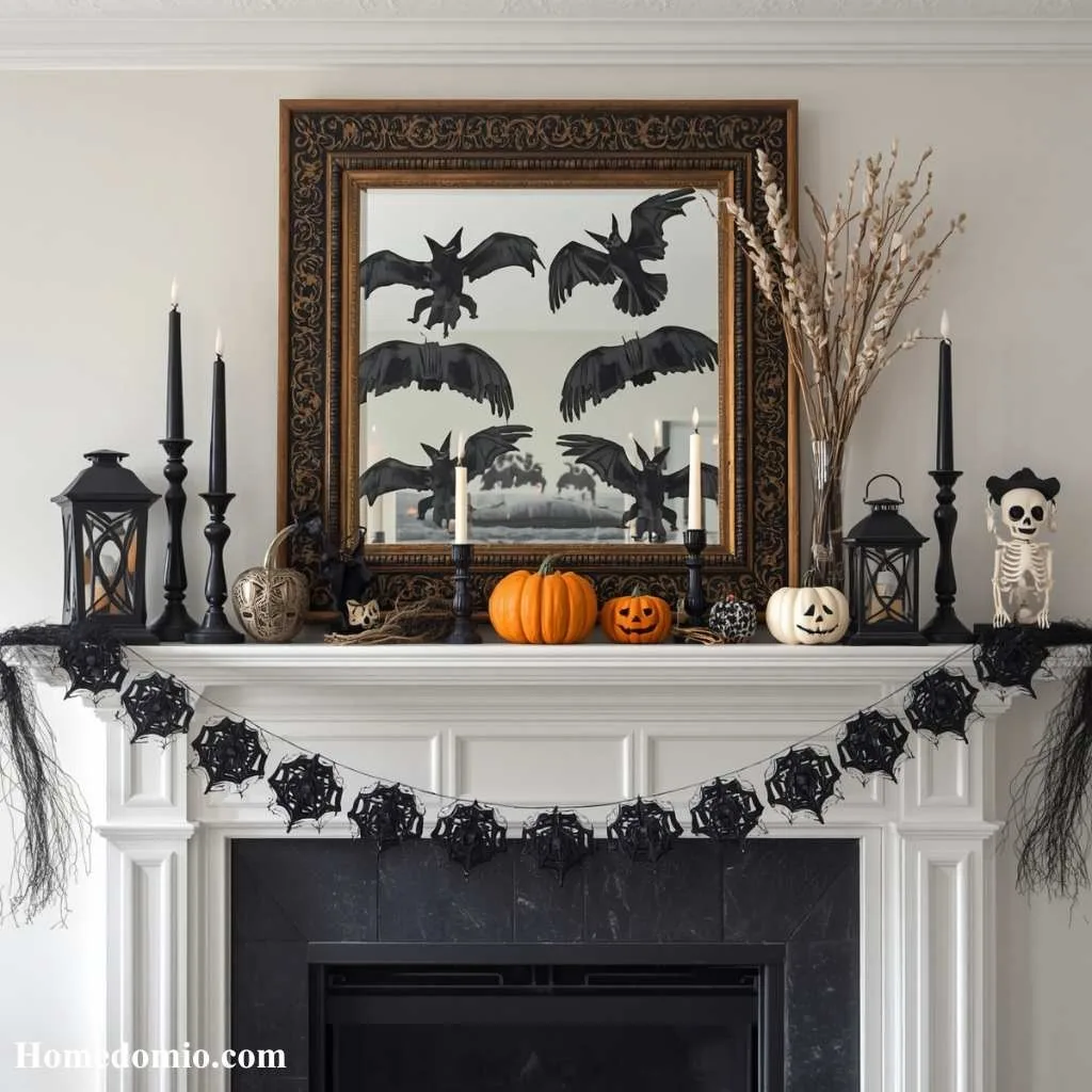 Halloween Mantel Decoration Display
