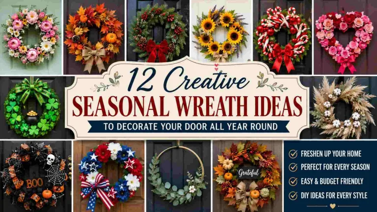 12 Seasonal Wreath Ideas for Your Door All Year 6 Seasonal Wreath Ideas