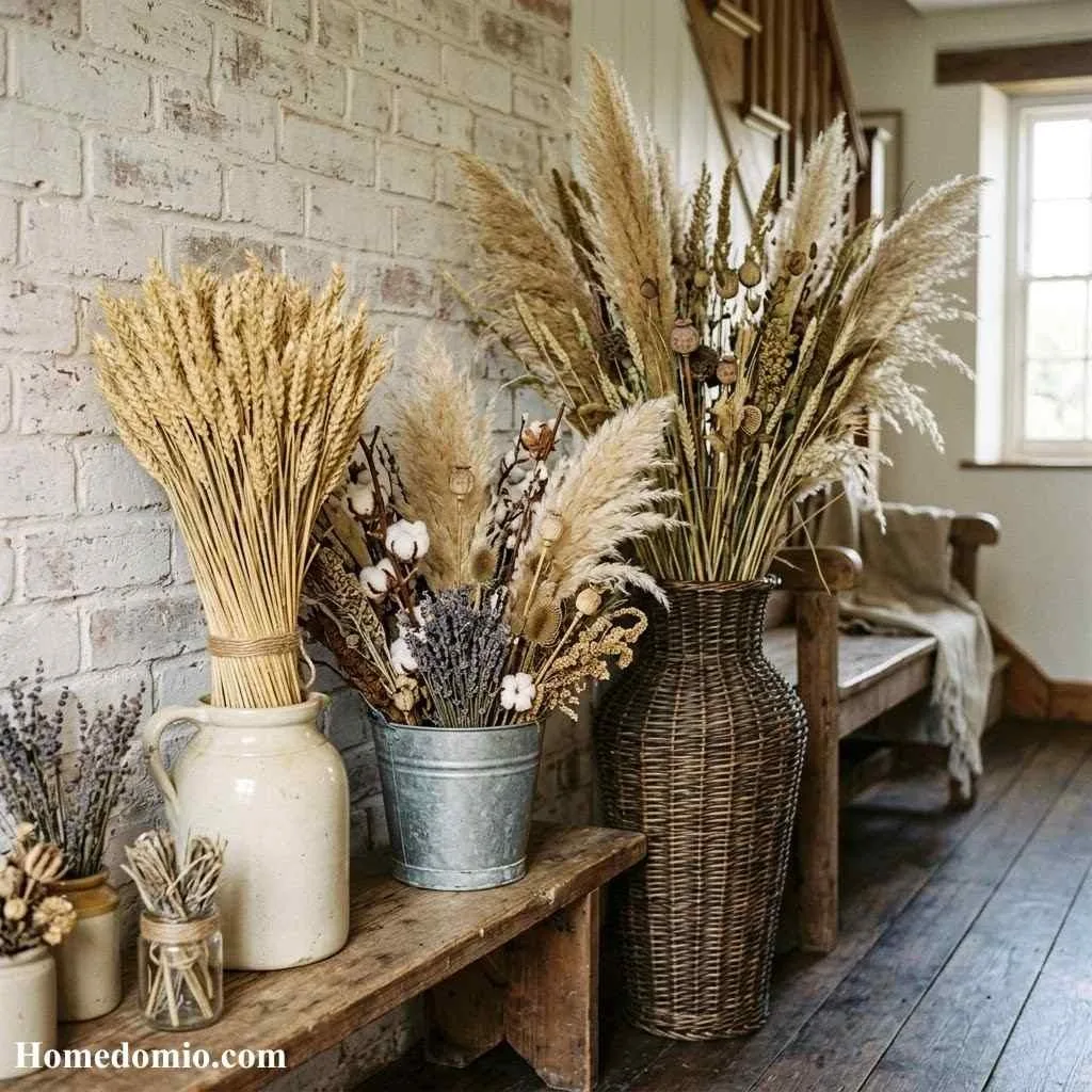 Wheat Sheaf and Dried Botanical Displays