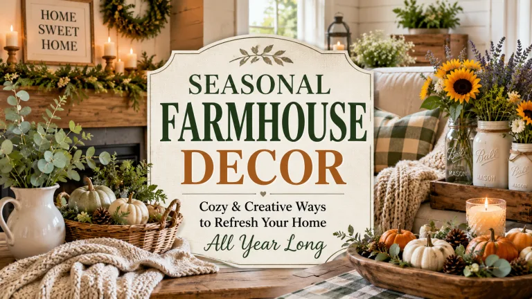 12 Seasonal Farmhouse Decor Ideas All Year Long 4 Seasonal Farmhouse Decor