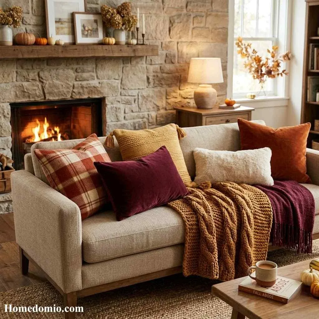 Cozy Throw Blanket and Pillow Refresh