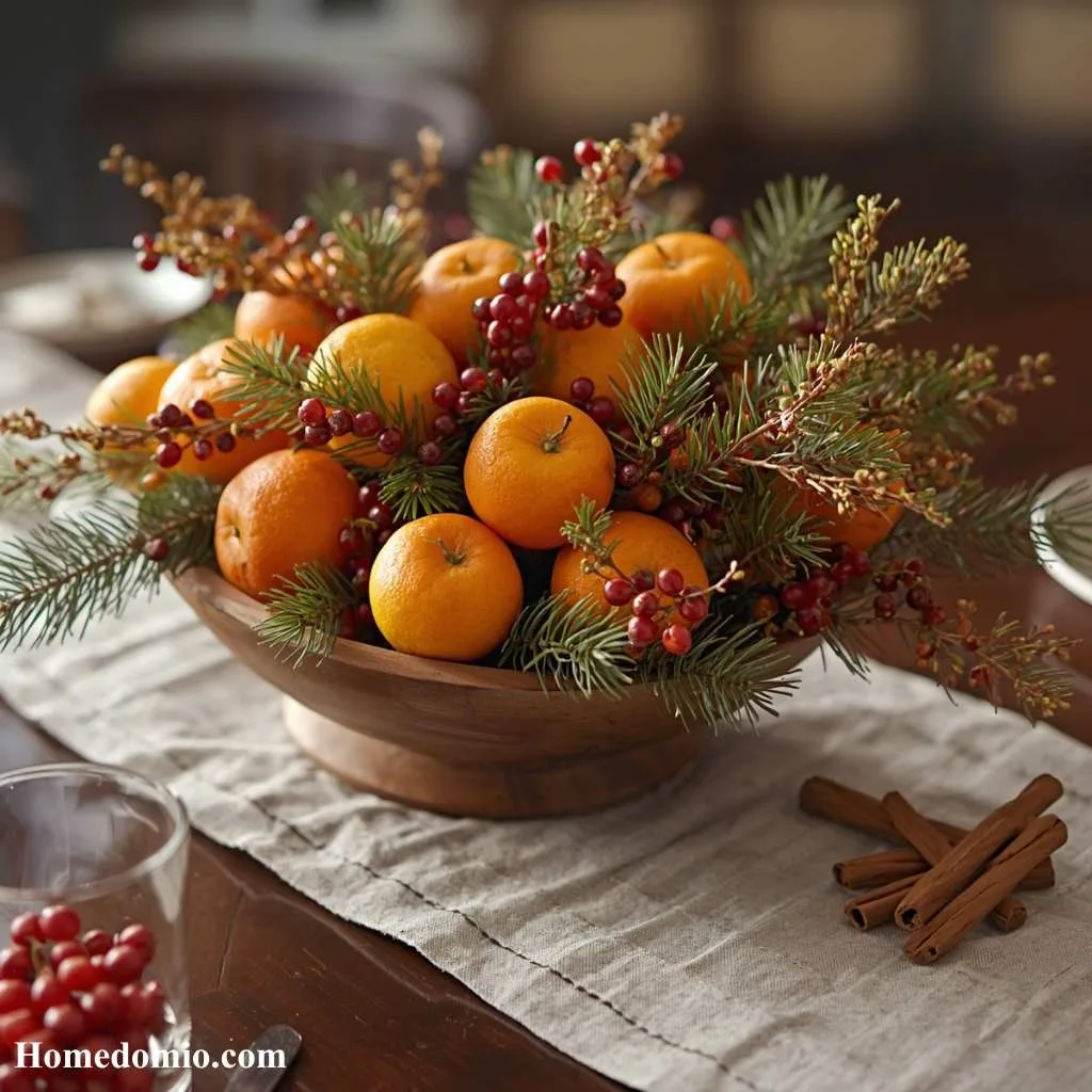 Citrus and Spice Holiday Centrepiece