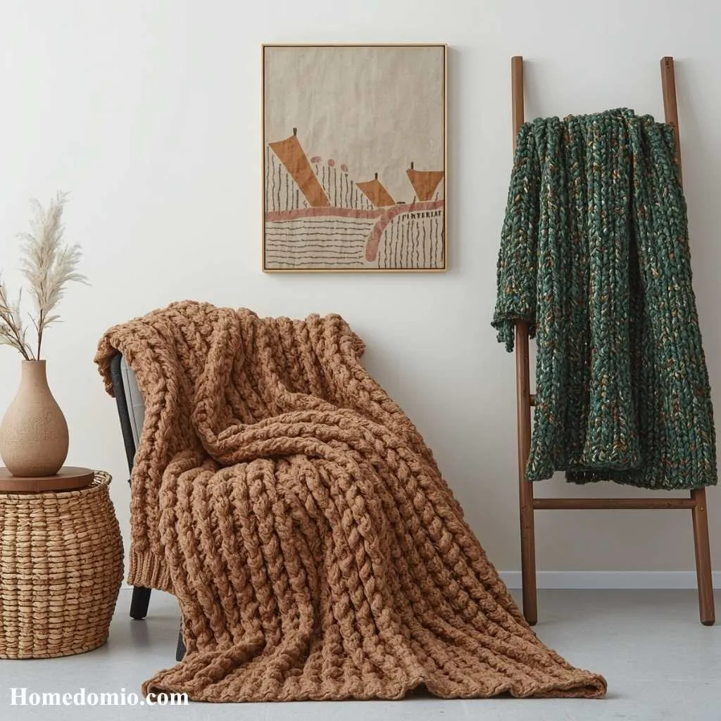 Drape Chunky Knit Throws Everywhere