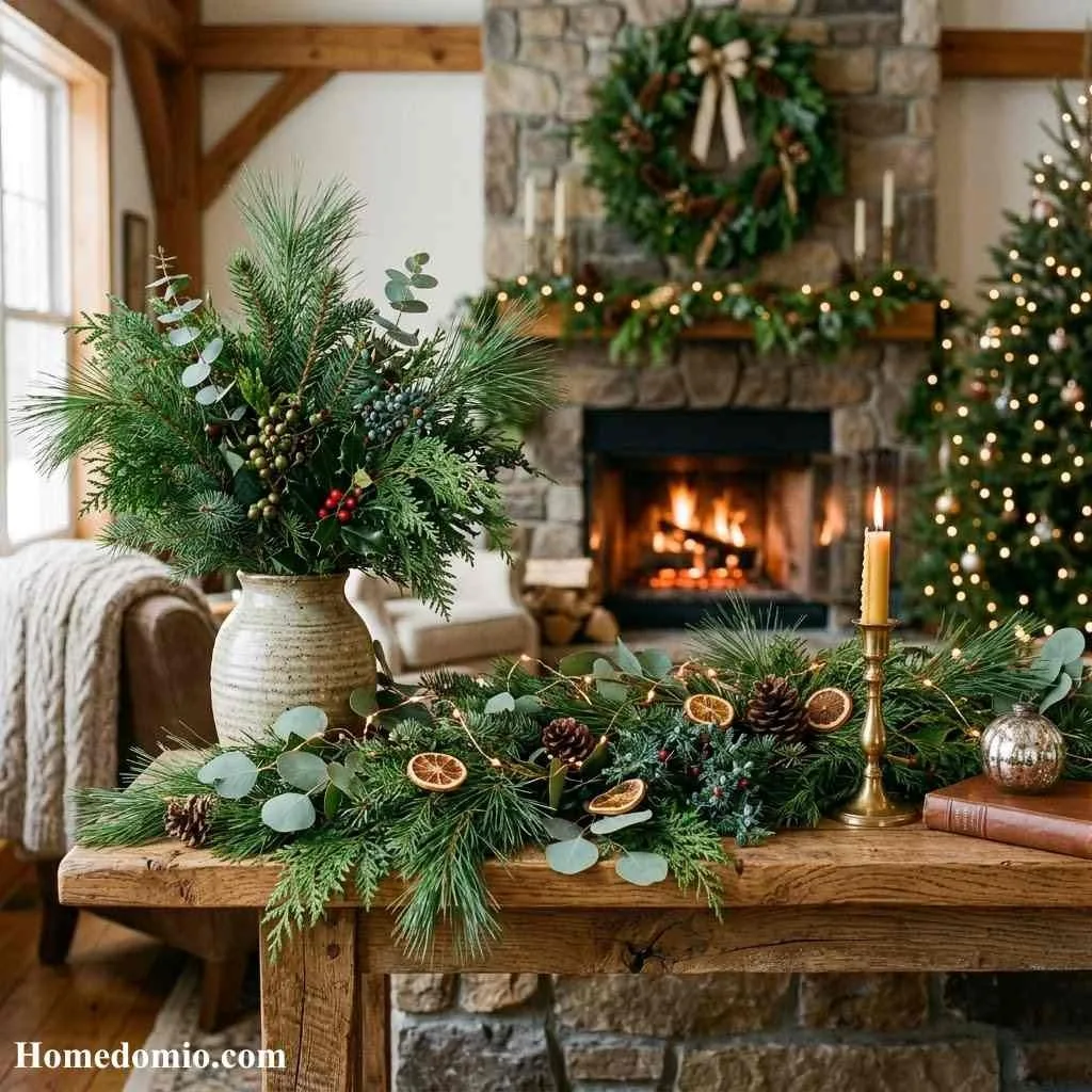  Introduce Evergreen Branches and Greenery