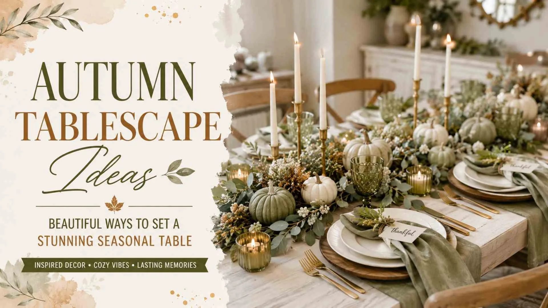 12+ Autumn Tablescape Ideas for a Stunning Seasonal Table 1 Autumn Tablescape Ideas