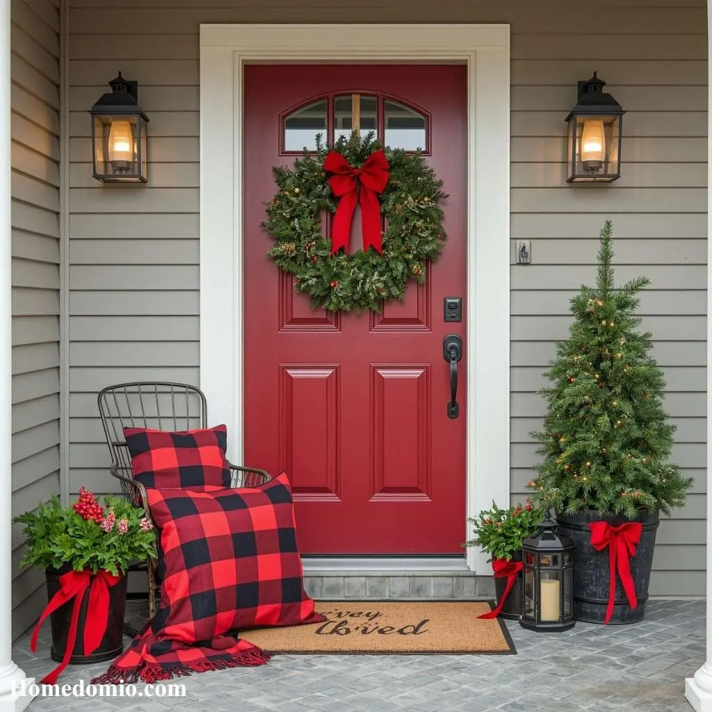 Classic Red and Plaid Colour Scheme