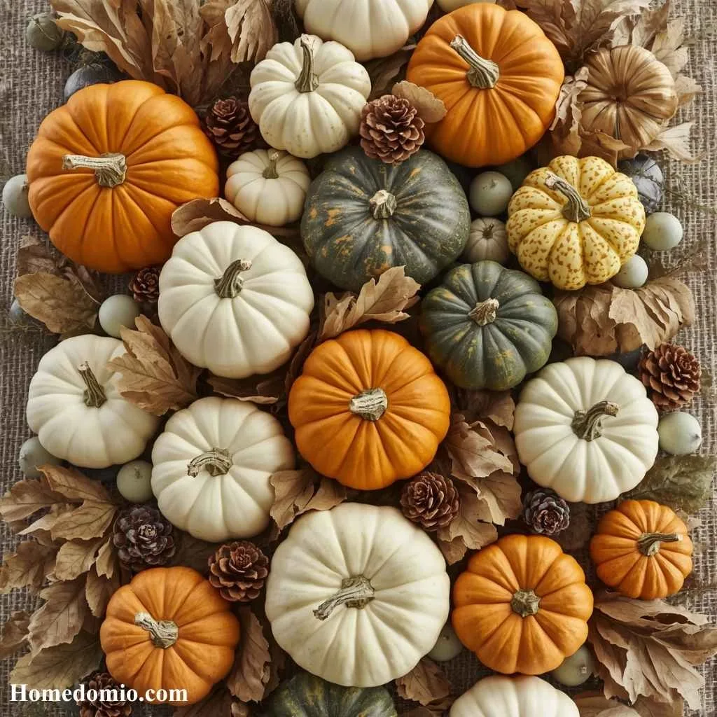Natural Pumpkin and Gourd Centerpiece