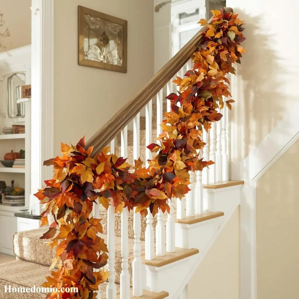 Autumn Leaf Garland Throughout the Home