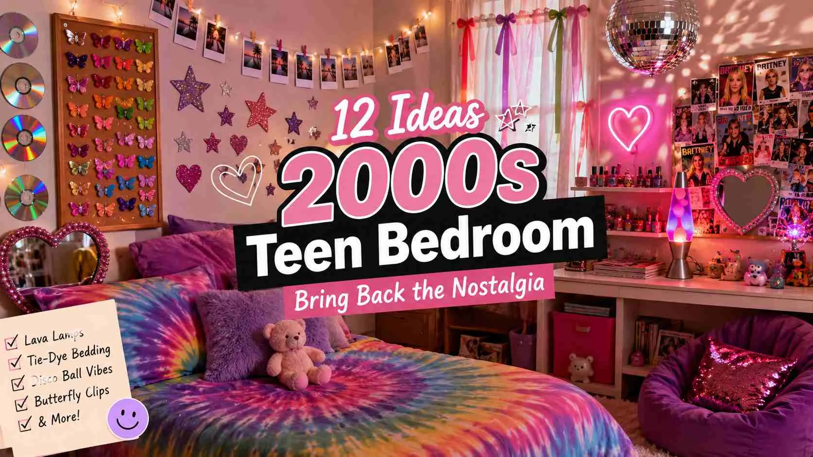 2000s Teen Bedroom Aesthetic Ideas to Recreate 1 2000s Teen Bedroom Aesthetic