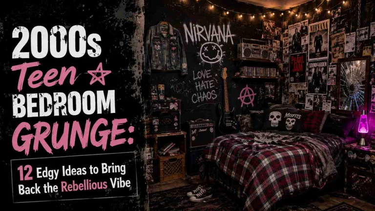 2000s Teen Bedroom Grunge Ideas for Edgy Style 1 2000s Teen Bedroom Grunge