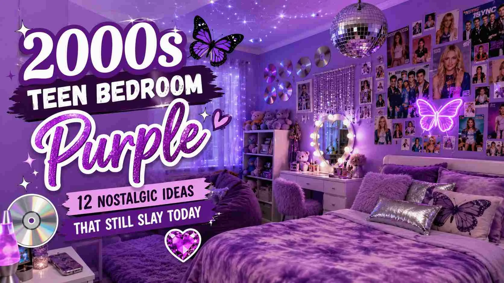 2000s Teen Bedroom Purple Ideas That Still Slay 1 2000s Teen Bedroom Purple