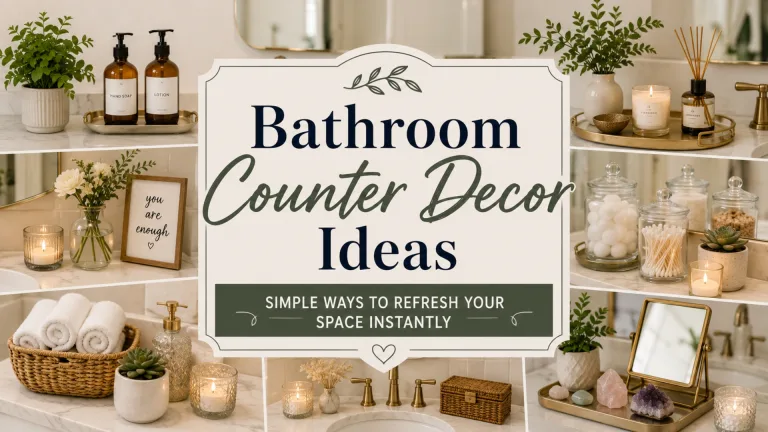 Bathroom Counter Decor Ideas