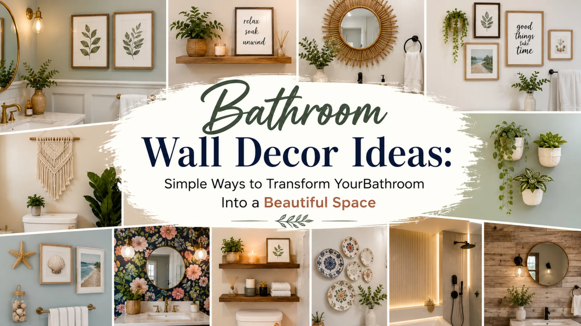 Bathroom Wall Decor Ideas