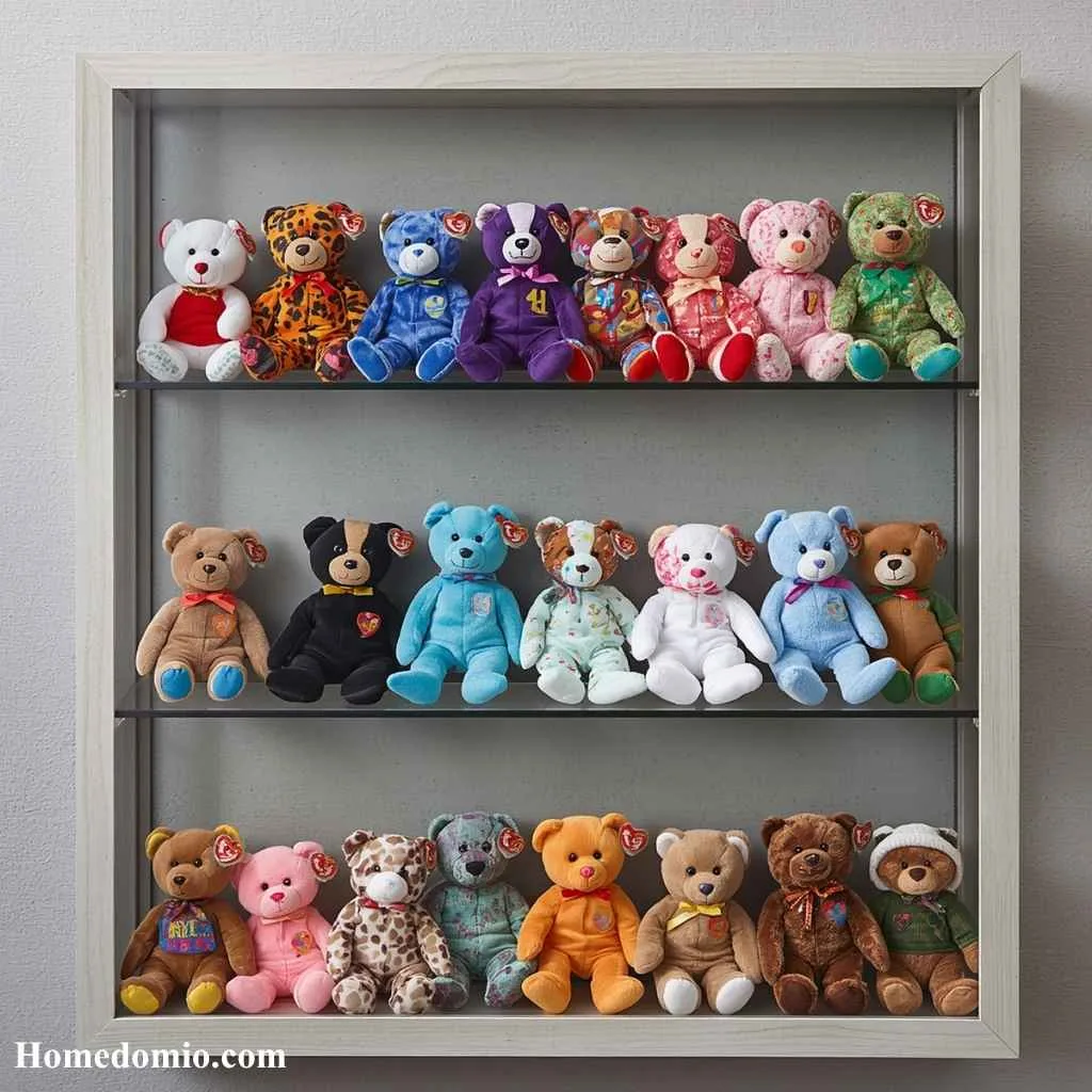 2000s Teen Bedroom Girl Ideas for Y2K Style 7 Beanie Baby Display Shelf