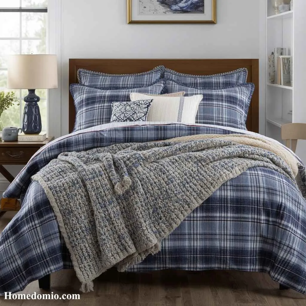  Blue Plaid Bedding for a Cozy Style