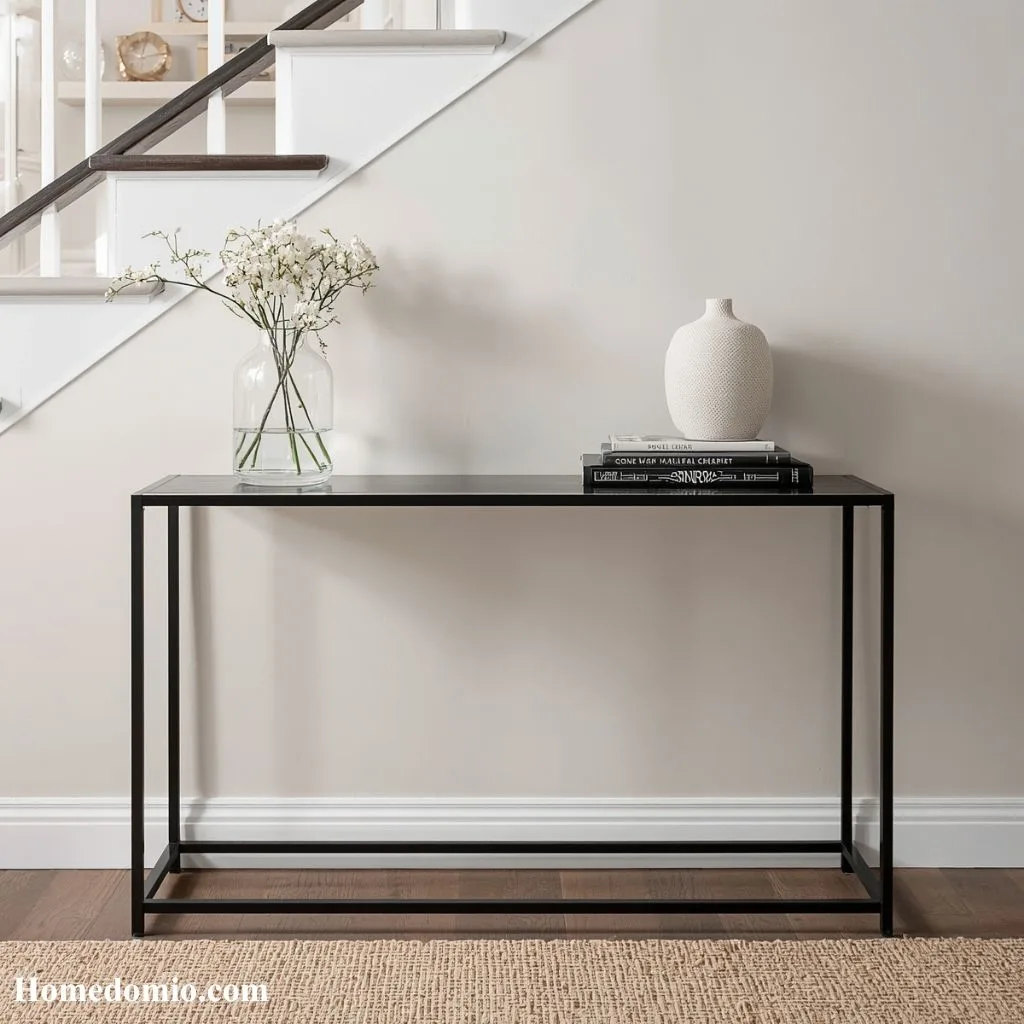 Bold Black Metal Frame Table