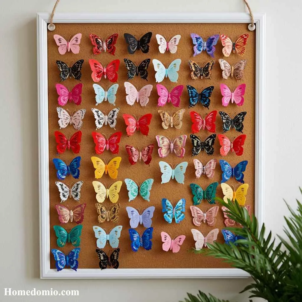 2000s Teen Bedroom Aesthetic Ideas to Recreate 2 Butterfly Clip Wall Display