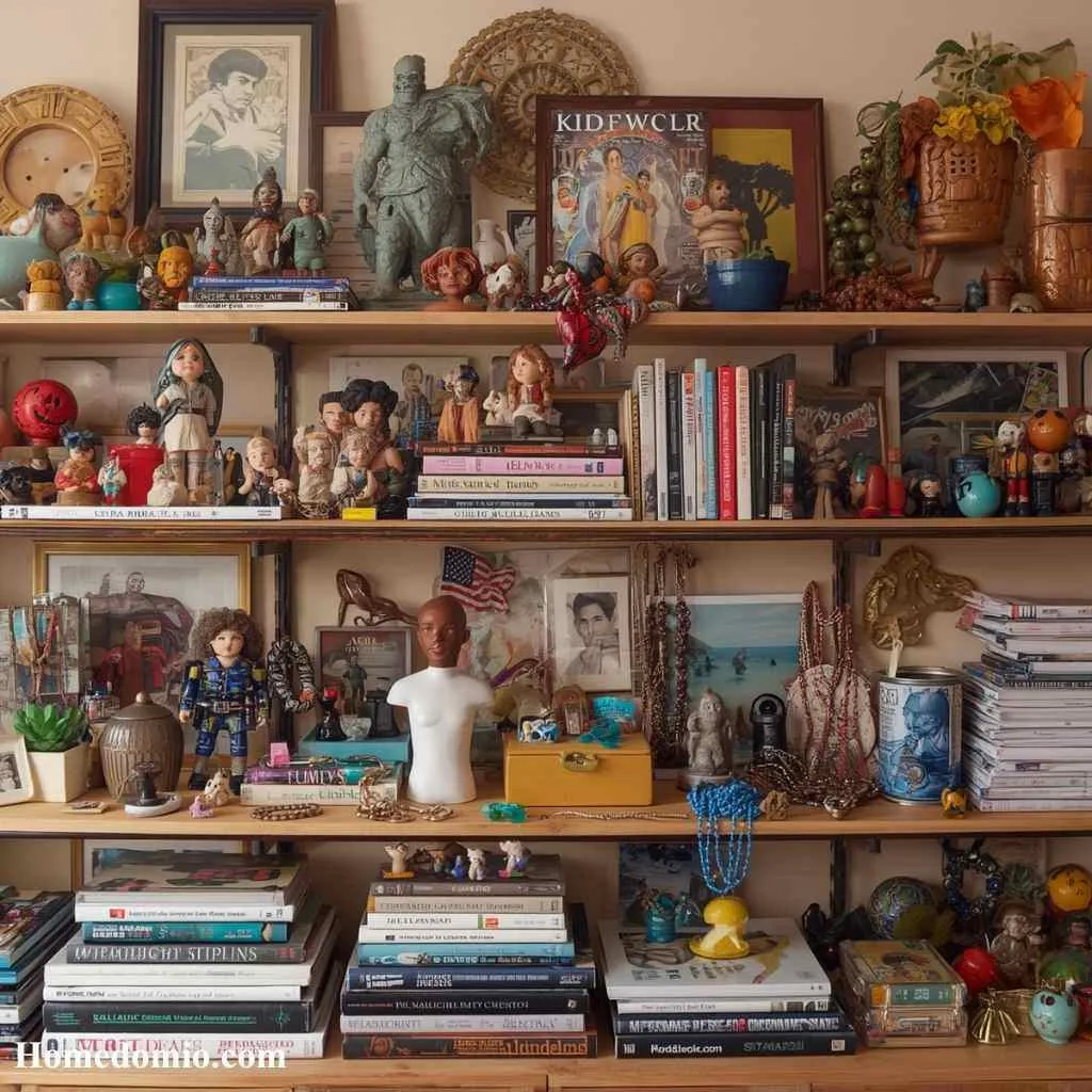 2000s Teen Bedroom Aesthetic Ideas to Recreate 11 Cluttered Cool Shelf Display