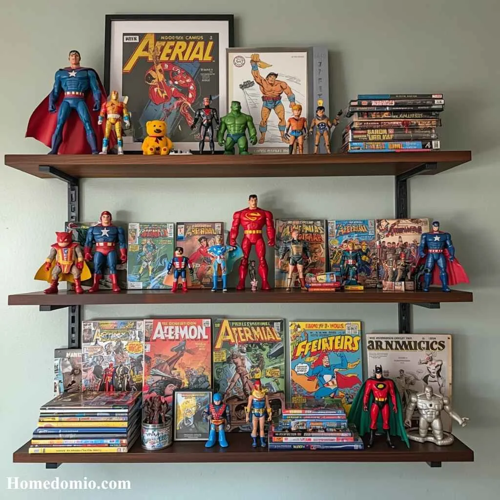 Comic Book and Action Figure Shelf