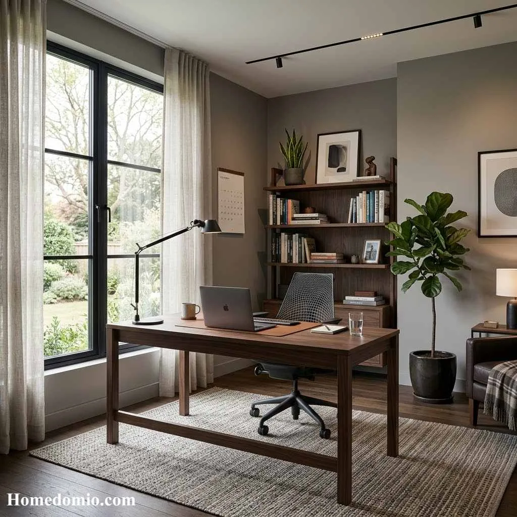  Cool Taupe for a Sleek Home Office