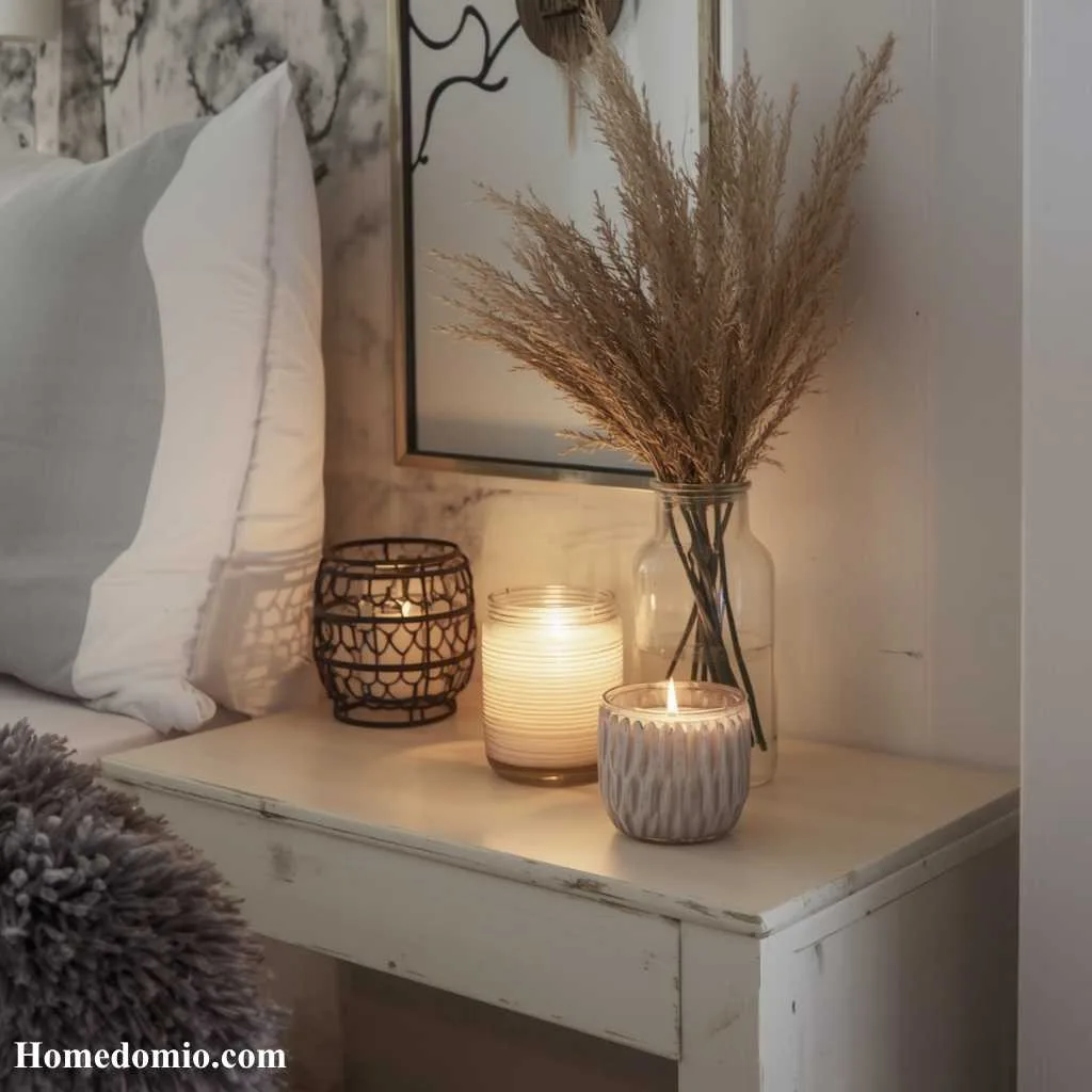 Small Console Tables for Bedroom Decor: 15 Creative Ideas You'll Love 4 Cozy Candlelight Nook