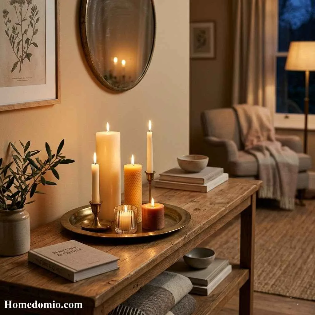 Create a Cozy Vignette With Candles