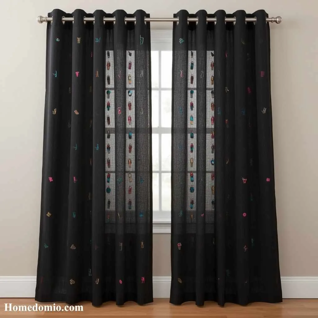  DIY Safety Pin Curtains
