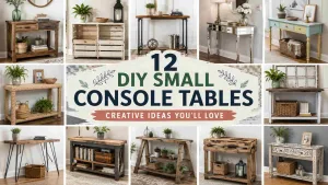 DIY Small Console Tables