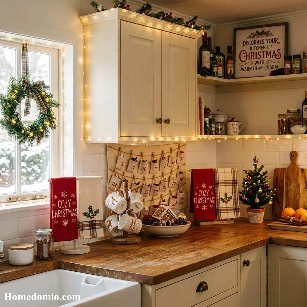 Decorate Your Kitchen for Christmas With Warmth and Charm