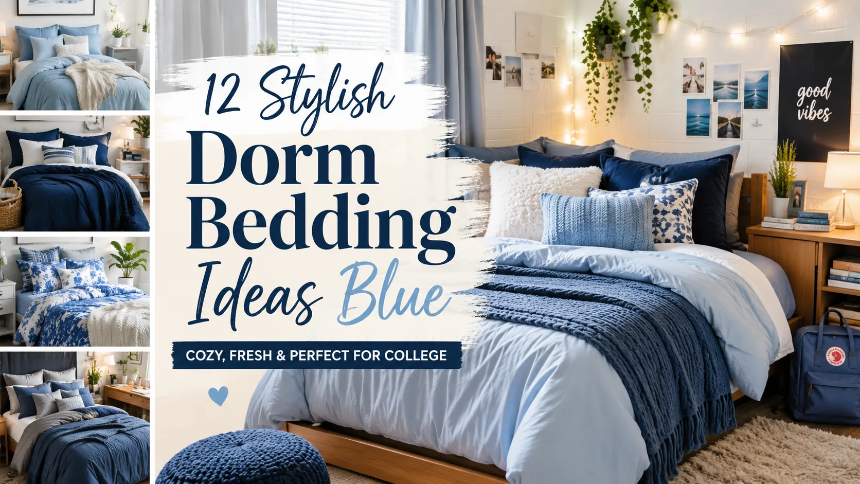 Dorm Bedding Ideas Blue