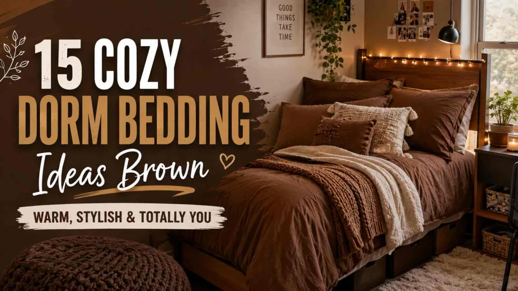 Dorm Bedding Ideas Brown