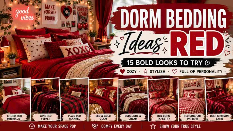 15 Dorm Bedding Ideas Red For A Bold Cozy Dorm Look 8 Dorm Bedding Ideas Red