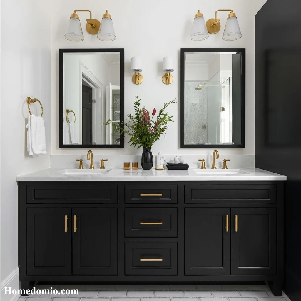 Dramatic Black Vanity Statement