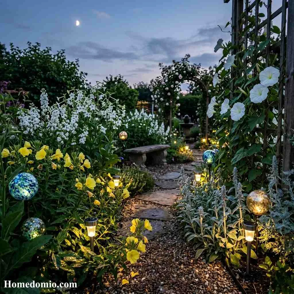 Evening Sensory Garden with Night Blooms