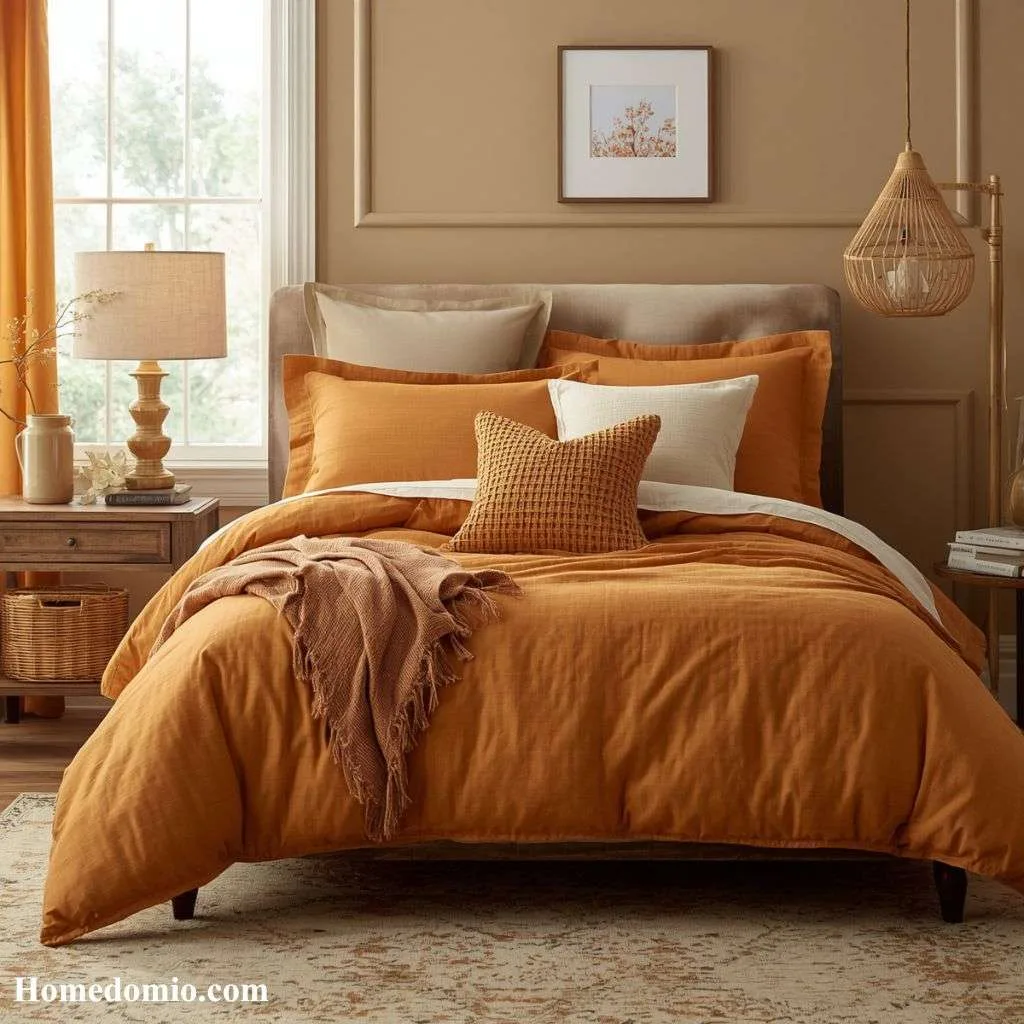 15 Dorm Bedding Ideas Aesthetic Looks For Every Style 14 Honey Beige Warmth