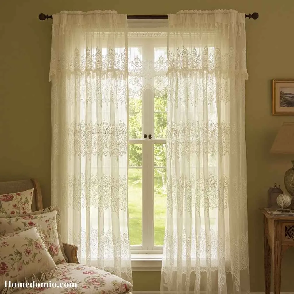 Cottage Core Dorm Room Decor: 15 Charming Ideas to Try 13 Lace Curtain Accents