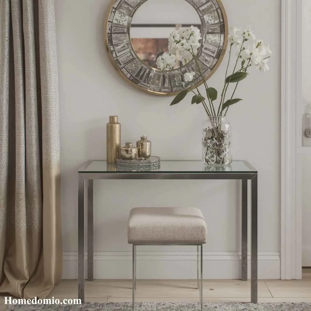 DIY Small Console Tables: 12 Creative Ideas You'll Love 5 Mirrored Top Console Table