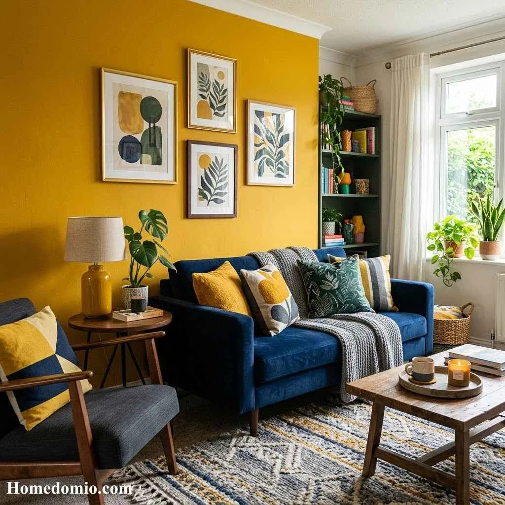 Living Room Color Ideas to Transform Your Space 8 Mustard Yellow for a Cheerful and Energetic Space