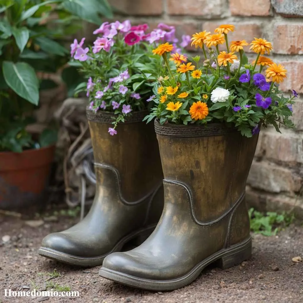 Old Boot or Shoe Planters