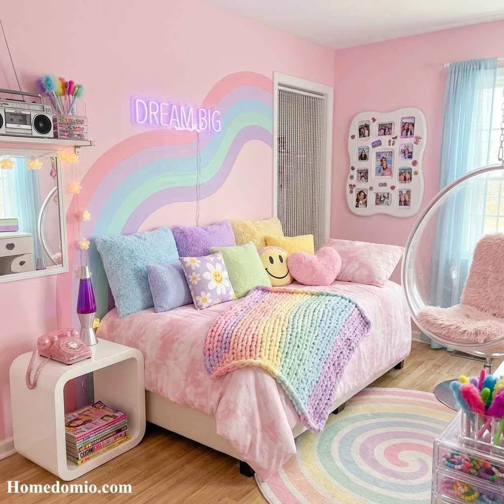 Pink and Pastel Rainbow Mix