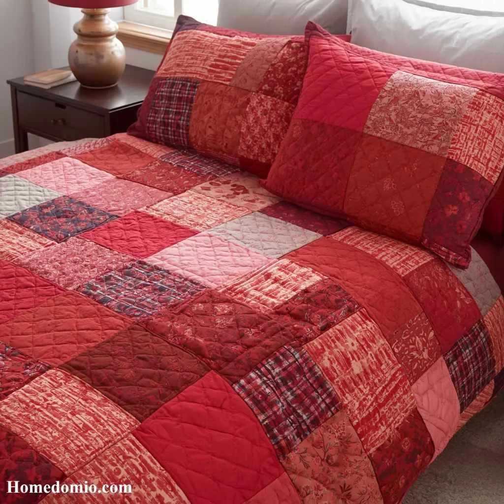 Red Quilted Patchwork