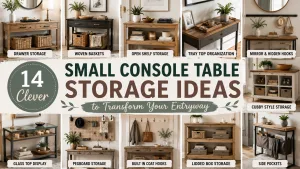 Small Console Table Storage