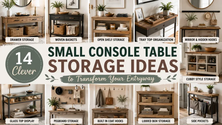 12+ Small Console Table Storage Ideas That Work 2 Small Console Table Storage