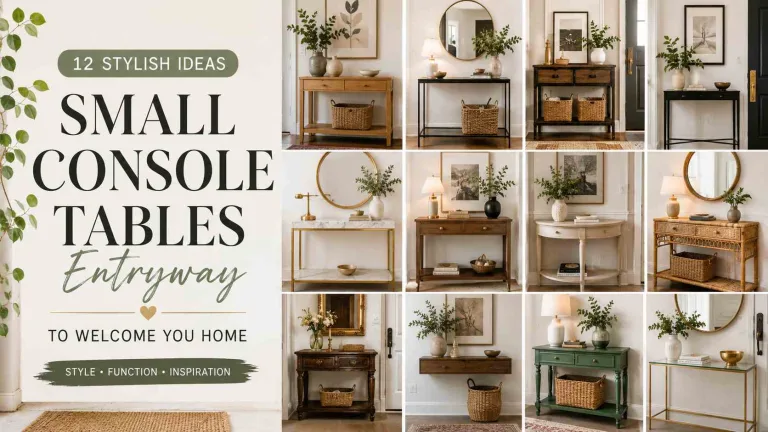 Small Console Tables Entryway: 12 Stylish Ideas to Welcome You Home 8 Small Console Tables Entryway