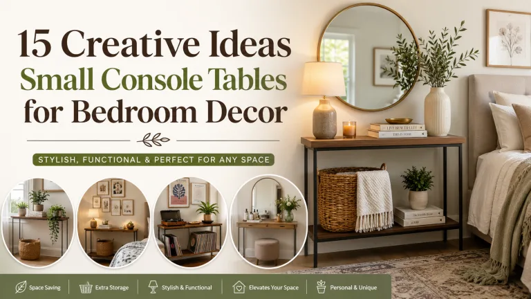 Small Console Tables for Bedroom Decor: 15 Creative Ideas You'll Love 6 Small Console Tables for Bedroom Decor